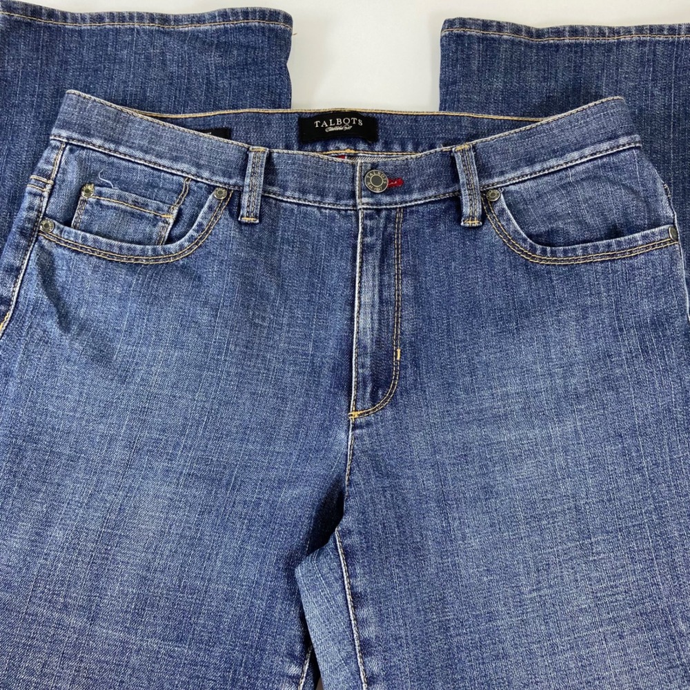 Talbots Bootcut Jeans Womens‎ Size 8 Medium Wash Denim Classic Casual Mid Rise